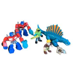 Imaginext Transformers and Dinosaur Dragon Fighter Reptile Play Set